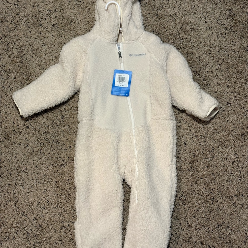 Columbia Kids Cream One Piece Bunting